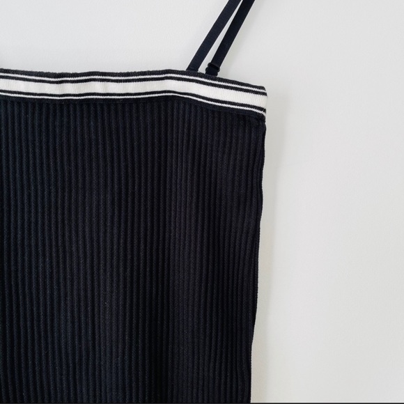 American Apparel NWOT Black Ribbed Midi Tube Dress - Picture 3 of 7